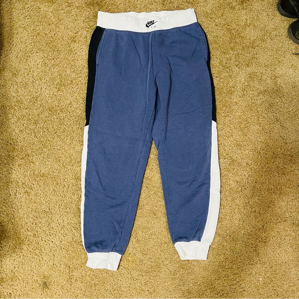 Nike Blue and White Jogger Pants